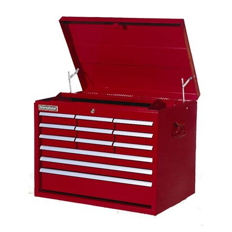 12 drawer steel red tool box locking folding top|Red Portable Tool Chest With 12 Drawers .